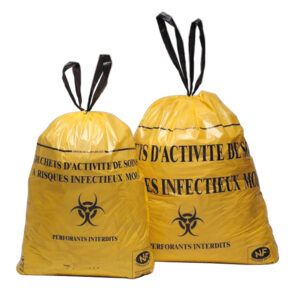 SAC POUBELLE POUR DECHETS BIOMEDICAUX PAQUET DE 25