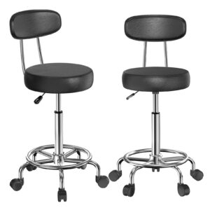 TABOURET A HAUTEUR REGLABLE AVEC DOSSIER