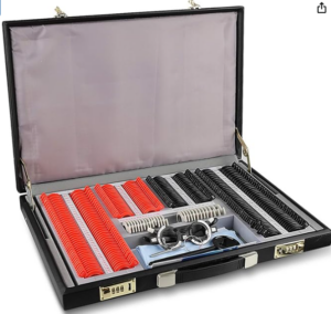 BOITE DE LENTILLES OPTIQUES POUR  REFRACTION