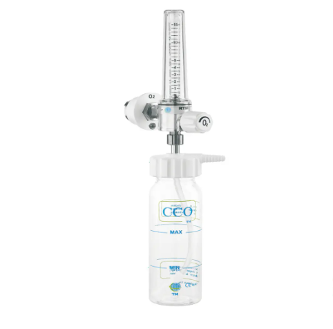 DEBIMETRE BARBOTEUR MURAL POUR OXYGÈNE AVEC HUMIDIFICATEUR – Image 2
