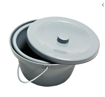 SEAU HYGIENIQUE AVEC COUVERCLE POUR CHAISE PERCEE – Image 2