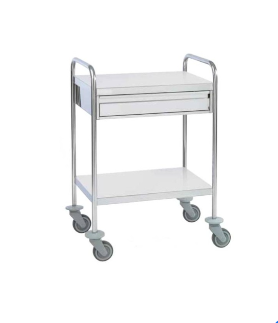 CHARIOT GUERIDON 2-3 PLATEAUX AVEC TIROIRS – Image 3