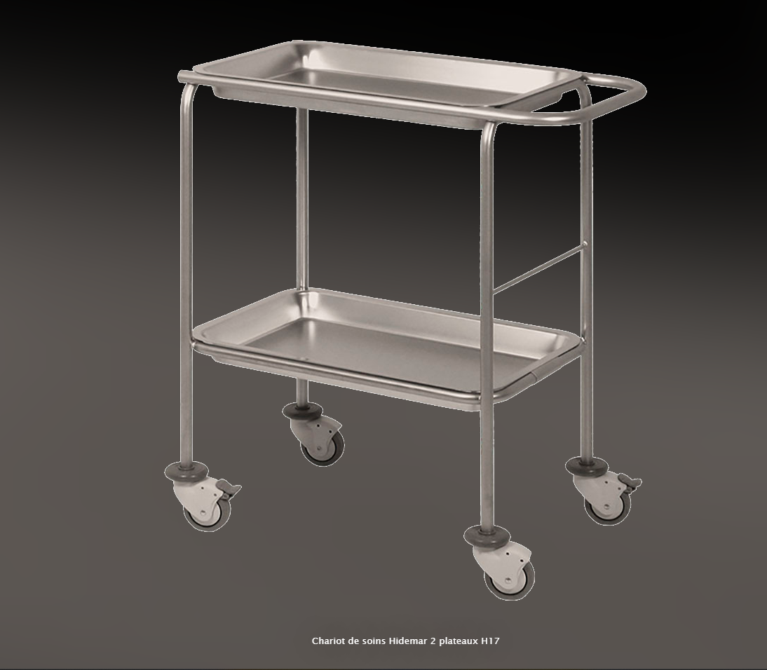 CHARIOT GUERIDON AVEC PLATEAU AMOVIBLE – Image 2