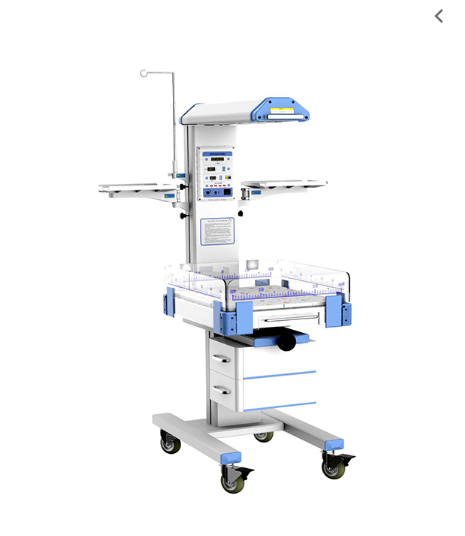 TABLE DE REANIMATION NEONATALE AVEC RADIANT CHAUFFANT