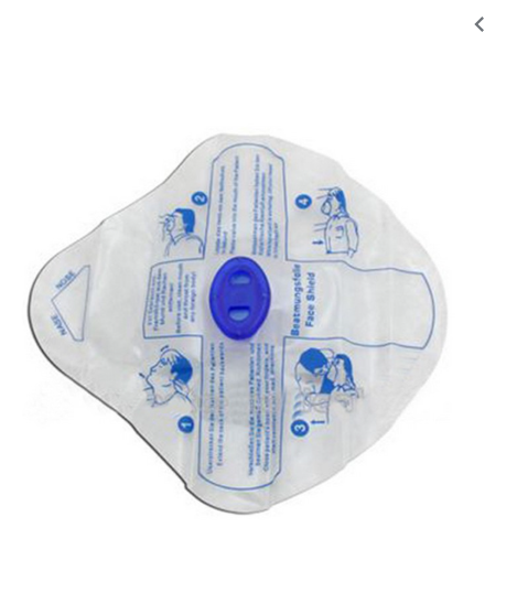 MASQUE DE CPR, KIT BOUCHE A BOUCHE
