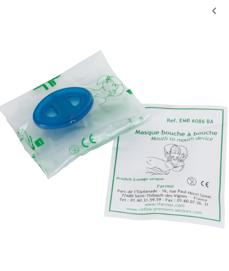 MASQUE DE CPR, KIT BOUCHE A BOUCHE – Image 4