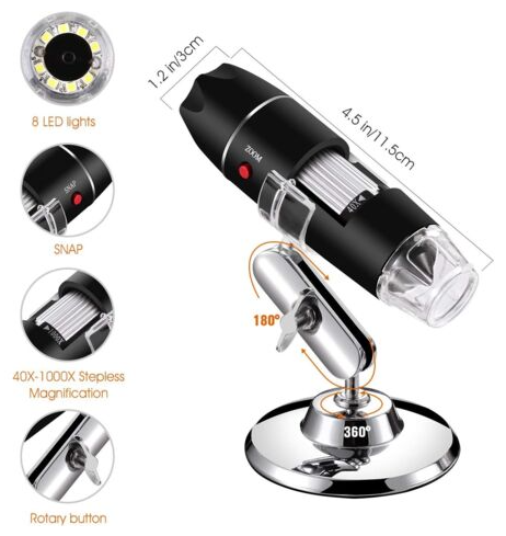 MICROSCOPE NUMERIQUE PORTABLE – Image 3