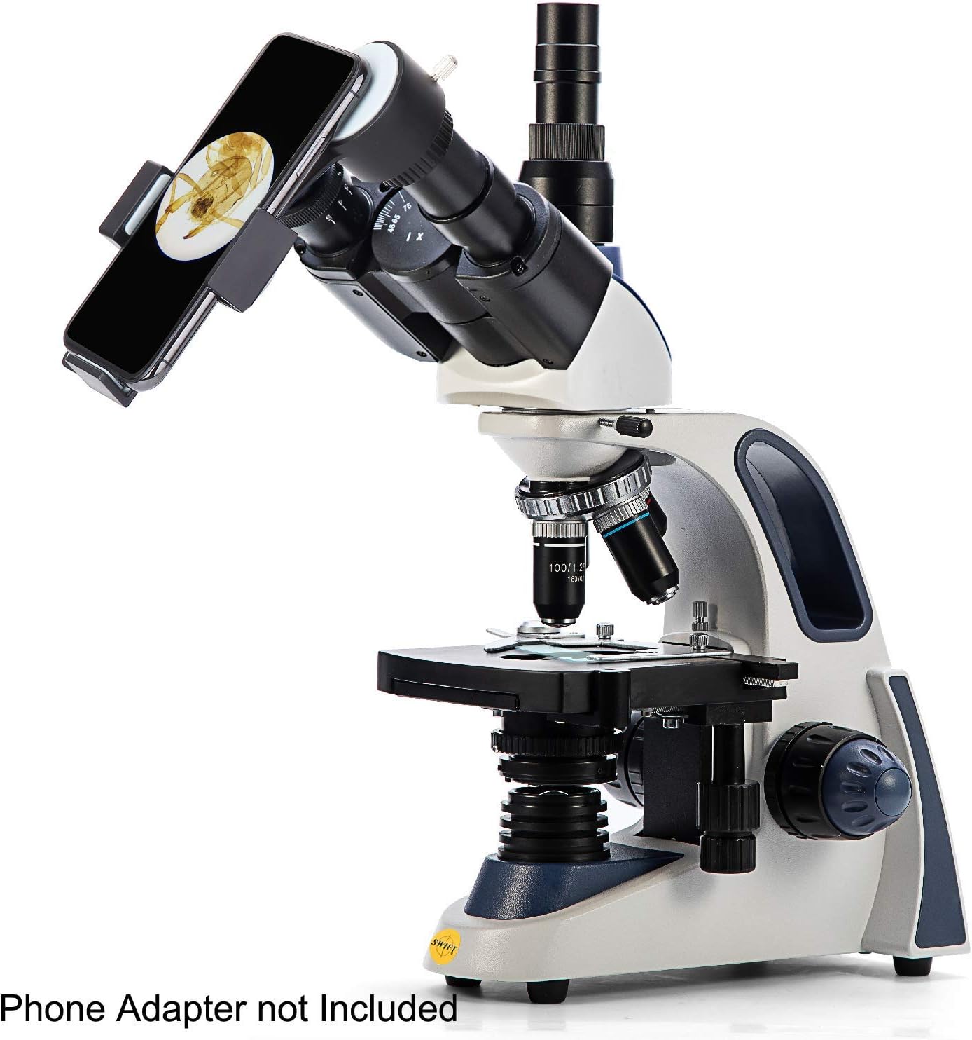 MICROSCOPE TRINOCULAIRE SW380T AVEC CAMERA 40X-2500X – Image 6
