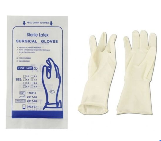 GANTS DE CHIRURGIE STERILES BOITE DE 50 PAIRES – Image 2