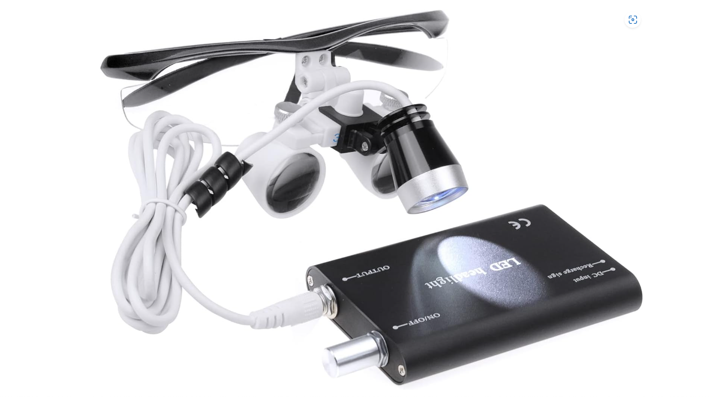 LOUPE BINOCULAIRE AVEC LAMPE FRONTALE LED 3.5X – Image 5