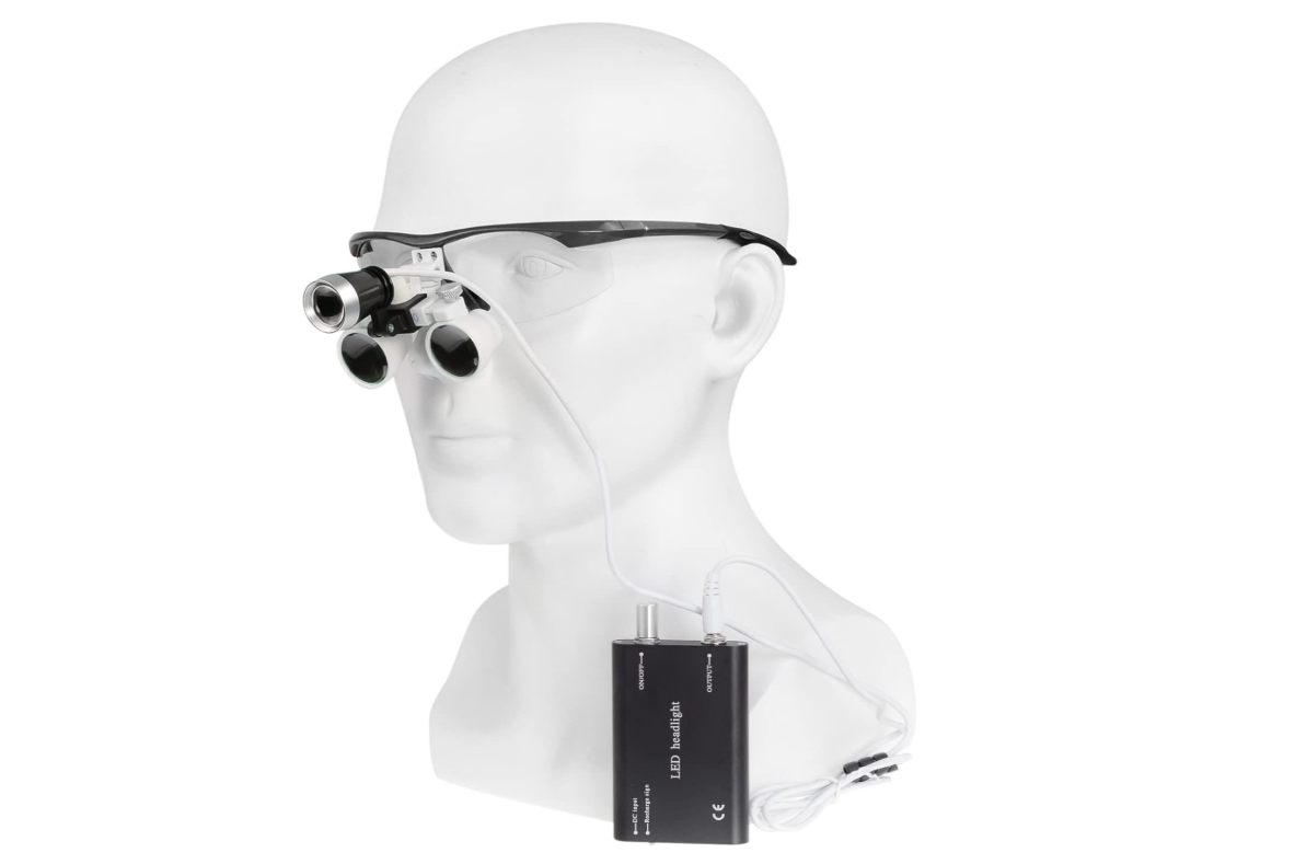 LOUPE BINOCULAIRE AVEC LAMPE FRONTALE LED 3.5X