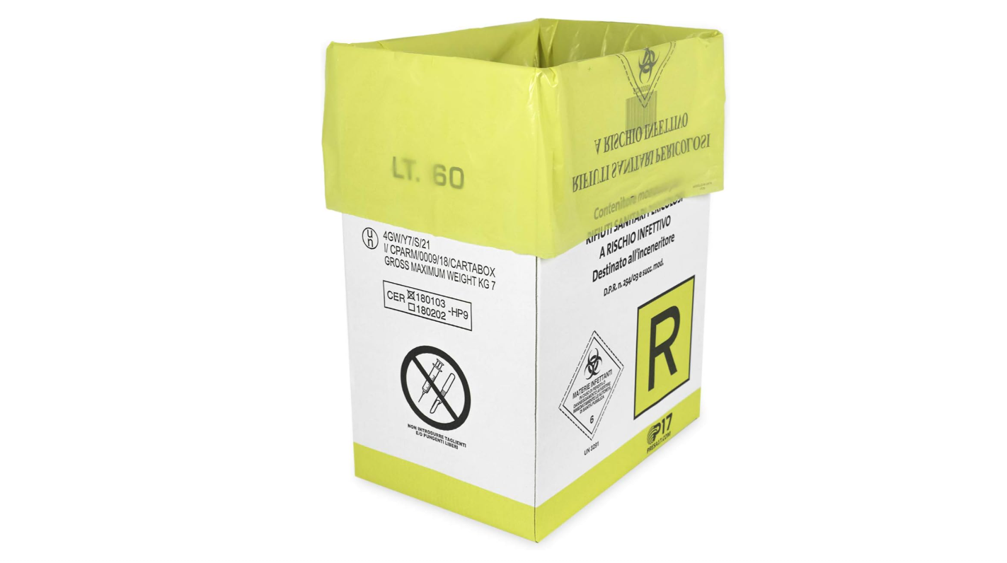 POUBELLE JETABLE EN CARTON 60 LITRES