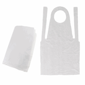 TABLIER JETABLE IMPERMEABLE EN PLASTIQUE P/25