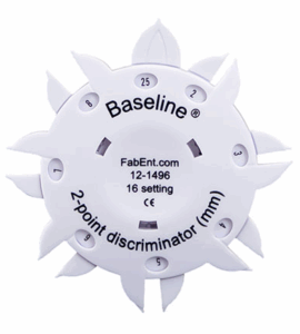 TEST TACTILE DISCRIMINATEUR A DEUX POINTS