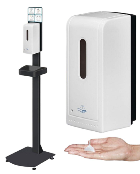 DISTRIBUTEUR AUTOMATIQUE DE DESINFECTANT LIQUIDE AVEC SUPPORT AU SOL – Image 2