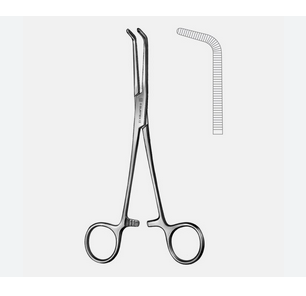 PINCE A DISSECTION ET A LIGATURE A MELANGEUR A ANGLE DROIT