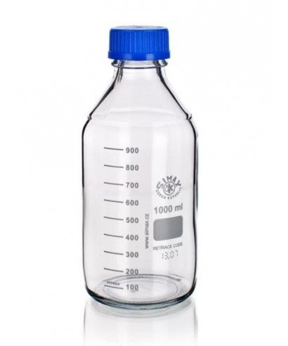 FLACON EN VERRE PYREX GRADUE AVEC FILETAGE GL45 – Image 3