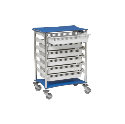 CHARIOT DE TRANSPORT MODULABLES À ROULETTE/ CHARIOT MOBILE DE STOCKAGE ET DE DISTRIBUTION