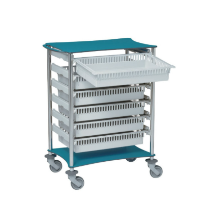 CHARIOT DE TRANSPORT MODULABLES À ROULETTE/ CHARIOT MOBILE DE STOCKAGE ET DE DISTRIBUTION – Image 2
