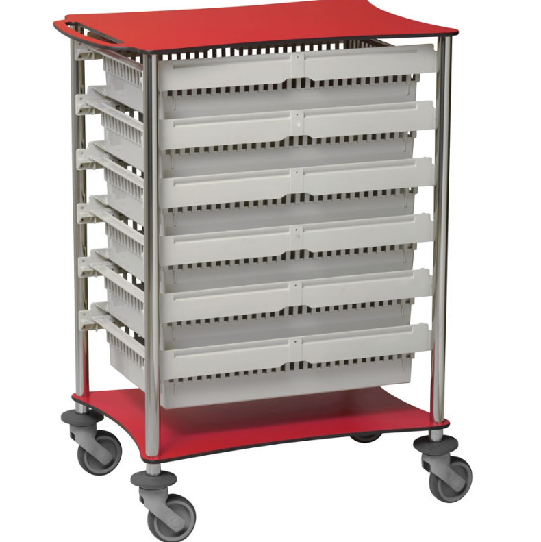 CHARIOT DE TRANSPORT MODULABLES À ROULETTE/ CHARIOT MOBILE DE STOCKAGE ET DE DISTRIBUTION – Image 3