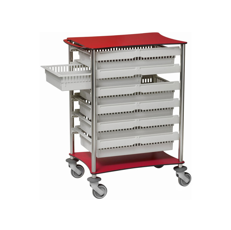CHARIOT DE TRANSPORT MODULABLES À ROULETTE/ CHARIOT MOBILE DE STOCKAGE ET DE DISTRIBUTION – Image 4