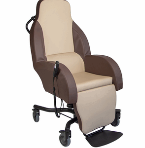 FAUTEUIL DE REPOS A POUSSER TYPE COQUILLE