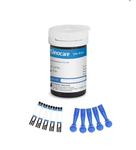 BANDELETTES GLUCOMETRE SINOCARE BOITE DE 50 – Image 4