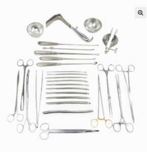 BOITE DE REVISION UTERINE/ BOITE DE CURETAGE