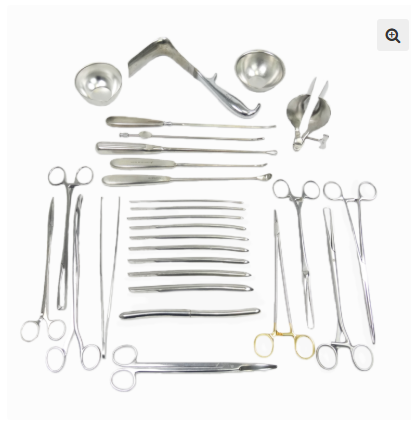BOITE DE REVISION UTERINE/ BOITE DE CURETAGE