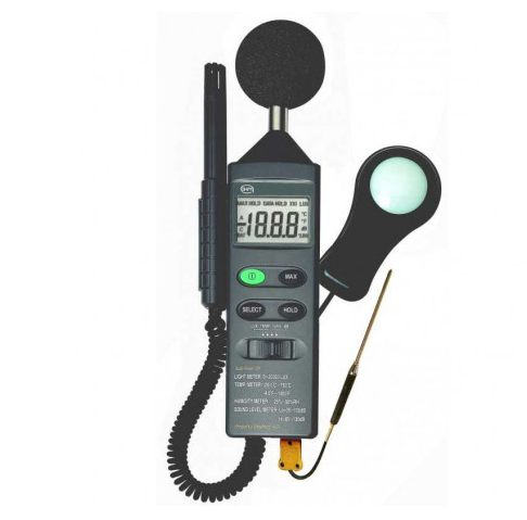 MESUREUR 4 EN 1 POUR: TEMPERATURE HUMIDITE LUMINOSITE ET SON